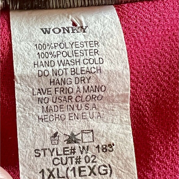 Hot Pink Chiffon Open Front  Kimono Style Coverup Sz XL Embroidered Sleeve Fancy - Picture 6 of 6